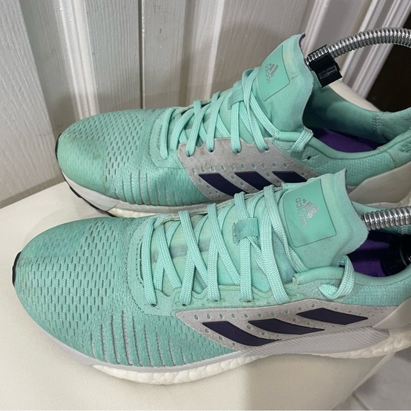 ADIDAS RUNNING SNEAKERS SOLAR GLIDE ST GREEN MINT SIZE 8.5 SPORTY GYM PILATES - Picture 17 of 17